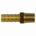 Midland Industries 32016 Rigid Adapter, Adapter, 1/2 x 3/8 in, Hose Barb x MNPTF End Style, Brass, Import Domestic/Import
