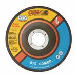 CGW® 70094 Flat Depressed Center Wheel, 4-1/2 in Wheel Diameter, 0.075 in Wheel, 7/8 in Center Hole, A46U Grit, Aluminum Oxide Abrasive