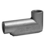 Crouse-Hinds Condulet® LB27 Type LB Conduit Body, 3/4 in Hub, 7 Form, Feraloy® Iron Alloy, Electro-Galvanized/Aluminum Acrylic Painted
