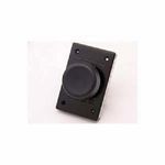 REES 00662-001 Non-Illuminated Rectangular Heavy Duty Pushbutton, 2-1/4 in, #09 NO/NC Contact Configuration, Slow Make/Slow Break Contact, Hand Operator, Black