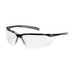 Bouton® 250-33-0020 Commander™ Dual Lens Lightweight Protective Glasses, Anti-Fog/Anti-Scratch, Clear Lens, Semi-Rimless Frame, Glossy Black, Polycarbonate/EVA Frame, Polycarbonate Lens, ANSI Z87.1+, CSA Z94.3