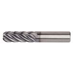 Kennametal® 6113158 HARVI™ III UJDE Center Cutting High Performance Corner Radius End Mill With Eccentric Relief Grind, 3/4 in Diameter Cutter, 1 in Length of Cut, 6 Flutes, 3/4 in Shank Diameter, 3-1/2 in OAL, PVD-AlTiN Coated