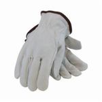 PIP® 71-3600/XXL Industrial Grade General Purpose Gloves, Drivers, 2XL, Top Grain Goatskin Leather Palm, Top Grain Goatskin Leather, Natural, Slip-On Cuff, Resists: Abrasion, Unlined Lining, Keystone Thumb