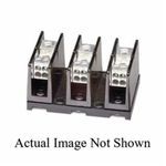 Bussmann PDB204-3 Barrier Power Terminal Block, 600 VAC/VDC, 175 A, 3 Pole, 8 to 2/0 AWG Wire