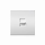 Nova T® NT-1500-WH Architectural Large Dimmer Switch, 120 VAC, 1 Pole, Operation Mode: Slide-to-Off, White