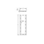 Hoffman AMOD8418FEP A34Y Flat End Plate, For Use With NEMA 12 Modular Disconnect Enclosure, Steel