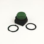 Rockwell Automation 800H-R1D2 Non-Illuminated Pushbutton, 30.5 mm, 1NC Contact Configuration, Booted Head Operator, Green