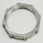 Bridgeport® 106-DC Conduit Locknut, 2 in, Die Cast Zinc, Ball Burnished/Mirror Smooth