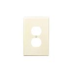 Leviton® 86103 Oversized Wallplate, 1 Gang, 5-1/4 in H x 3-1/2 in W, Thermoset, Ivory