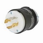 Wiring Device-Kellems Twist-Lock® Insulgrip® HBL2441 Non-Grounding Locking Plug, 120/208 VAC, 20 A, 3 Pole, 4 Wires, Black
