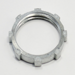 Bridgeport® 104-DC Conduit Locknut, 1-1/4 in, Die Cast Zinc, Ball Burnished/Mirror Smooth