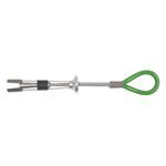Miller® by Honeywell 496 Grip™ Anchorage Connector, 11 in L, Galvanized Cable/Polyurethane Thimble/Stainless Steel