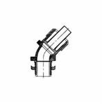 T&B® Plastic Bullet® LT450M Flexible Liquidtight Conduit Connector With Nylon Insert, 1/2 in Trade, 45 deg Angle, Steel