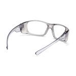 Pyramex® EMERGE® SG7910D15 Unisex Safety Glasses, Scratch-Resistant Lens Coating, Clear Lens, Wraparound Frame, Translucent Gray Frame, G300 Nylon Frame, Polycarbonate Lens, Specifications Met: ANSI Z87.1