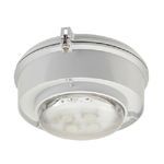 Appleton® Mercmaster™ MLLEDA42P5BU Cylindrical Enclosed Gasketed Low Profile General Purpose Luminaire With NEMA 5 Globe, (70) LED Lamp, 48 W Fixture, 120 to 277 VAC, Painted Gray Epoxy Powder Coated Housing