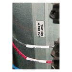 Brady® B30EP-171-593-SL Raised Profile Rectangular Pushbutton Label, 1.06 in W, Silver Legend/Background, B-593 Polyester