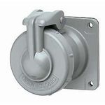 Killark® VersaMate® VR641 Heavy Duty Style I Pin and Sleeve Receptacle, 600 VAC, 250 VDC, 60 A, 4 Poles, 4 Wires, Gray