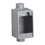 Killark® FDC-1 Type FDC Deep Feed-Through Device Box With Internal Ground Screw, Aluminum, 28.5 cu-in Capacity, 1 Gang, 1 Outlet, 4-5/8 in H x 2-7/8 in W x 2-7/8 in D Dimensions