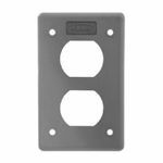 Hubbell® Valox® HBLP8FS Weatherproof Cover Plate, 4.56 in L x 2.84 in W, Thermoplastic
