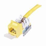 PREMISE WIRING XCELERATOR™ HXJ6GY25 RJ45 Jack Module, Cat 6 Module, Keystone Mounting, 1 Ports, Thermoplastic, Gray