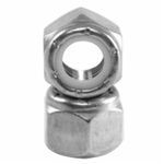 BBI 310081 79NE Standard Lock Nut, Measurement System: Imperial, 1/4-28 Thread, Stainless Steel, Material Grade: A2/18-8, Right Hand Thread