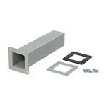Hoffman F66WX F20 Cut-Off Fitting, 12 in L, 14 ga Steel, Gray