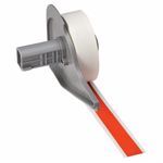 Brady® M71C-500-595-OR M Series Printer Label, 50 ft L x 1/2 in W, For Use With: BMP®71 Label Printers, B-595 Vinyl Film