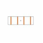 Scotchlok™ MC3/0-BCX Large Gauge Butt Connector, 3/0 AWG Conductor, 1.9 in L, Seamless Barrel, Copper, Orange