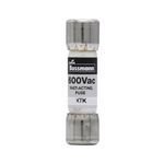 Bussmann Limitron™ KTK-1 Fast Acting Fuse, 1 A, 600 VAC, 100 kA Interrupt, Class: Midget/Supplemental, Cartridge Body
