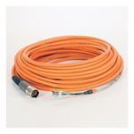 Rockwell Automation SpeedTEC Cable, Motor Power Only, SpeedTec DIN Connector, Drive-end, Flying-lead, 16 AWG, Standard (Non-Flex), 25 Meters
