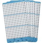 Brady® Porta-Pack® PWM-0-9 Refill Page, Black/White Legend/Background, B-500 Vinyl Cloth