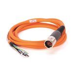 Rockwell Automation SpeedTEC Cable, Motor Power Only, SpeedTec DIN Connector, Drive-end, Flying-lead, 16 AWG, Continuous-Flex, 3 Meters