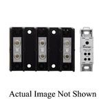 Bussmann 16021-3 Power Distribution Block, 600 VAC/VDC, 175 A, 3 Pole, 14 to 2/0 AWG, 8 to 2/0 AWG Wire, Thermoplastic