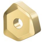 Kennametal® 3547035 Dodeka™ 3-Cutting Edge Milling Insert, XNGJ Insert, 535 Insert, Solid Carbide, Manufacturer's Grade: KCPK30, Hexagon Shape, Material Grade: C1/C5/C6