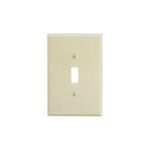 Leviton® 86101 Oversized Wallplate, 1 Gang, 5-1/4 in H x 3-1/2 in W, Thermoset, Ivory