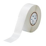 Brady® THT-27-427-1 Rectangular Wire and Cable Label, 2 in W, Clear/White Legend/Background, B-427 Vinyl