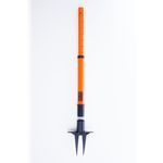 Banner Stakes PL4021 PLUS Orange Plastic Stake (Pack of 5), Includes: 5 PLUS Stanchions with removable spikesSuitable for Indoor/Outdoor Use