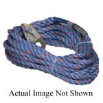Miller® by Honeywell 300L-Z7/50FTBL 3-Strand Twisted Vertical Rope Lifeline With Snap Hook, Loop, 310 lb Load, 50 ft L