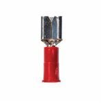 Scotchlok™ MU18-250DFX Standard Disconnect Tab, 22 to 18 AWG Conductor, 1/4 in Tab, 0.08 in ID Butted Barrel, ETP Copper, Red, Insulated: Non-Insulated