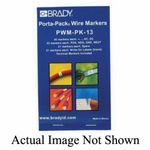 Brady® Porta-Pack® PWM-PK-13 Wire Marker Book, Black/White Legend/Background, B-500 Vinyl Cloth