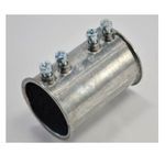 Bridgeport® 244-DC Conduit Coupling, 1-1/2 in, For Use With: Aluminum/Steel EMT Conduit, Die Cast Zinc, Ball Burnished/Mirror Smooth