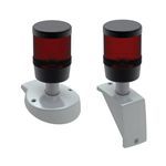 Hoffman SYSPEND™ S2MLSAR CS4 Round Light Signal Adapter, 4.1 in Dia x 3.78 in L, For Use With SYSPEND™ 281-MAX Suspension System, Plastic, Gray
