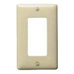 Bryant Electric NP26I Standard Wallplate, 1 Gang, 4.63 in H x 2.88 in W, Nylon, Ivory