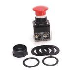 Rockwell Automation 800H-DR1JD1 Non-Illuminated Pushbutton, 30.5 mm, 1NO Contact Configuration, Jumbo Mushroom Head Operator, Green