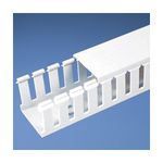 Panduit® G1.5X1WH6 Type G Base Wiring Duct, 0.31 in Slot, Narrow Slot, 1-3/4 in W x 1 in D, PVC