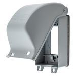 Hubbell® WP26E Extra Duty Weatherproof While-In-Use Cover, 1 Gang, Cast Aluminum, Gray