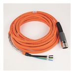 Rockwell Automation SpeedTEC Cable, Motor Power Only, SpeedTec DIN Connector, Drive-end, Flying-lead, 12 AWG, Standard (Non-Flex), 7 Meters