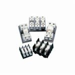 Ferraz Shawmut 60608T Open Style Fuse Block, 600 VAC/VDC, 60 A, Class T, 14 to 2 AWG Wire, 3 Poles
