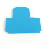 Rockwell Automation End Barrier, Blue, Qty. 20
