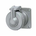 Killark® VersaMate® VR342 Explosionproof Pin and Sleeve Receptacle, 600 VAC, 250 VDC, 30 A, 4 Pole, 3 Wires, Gray